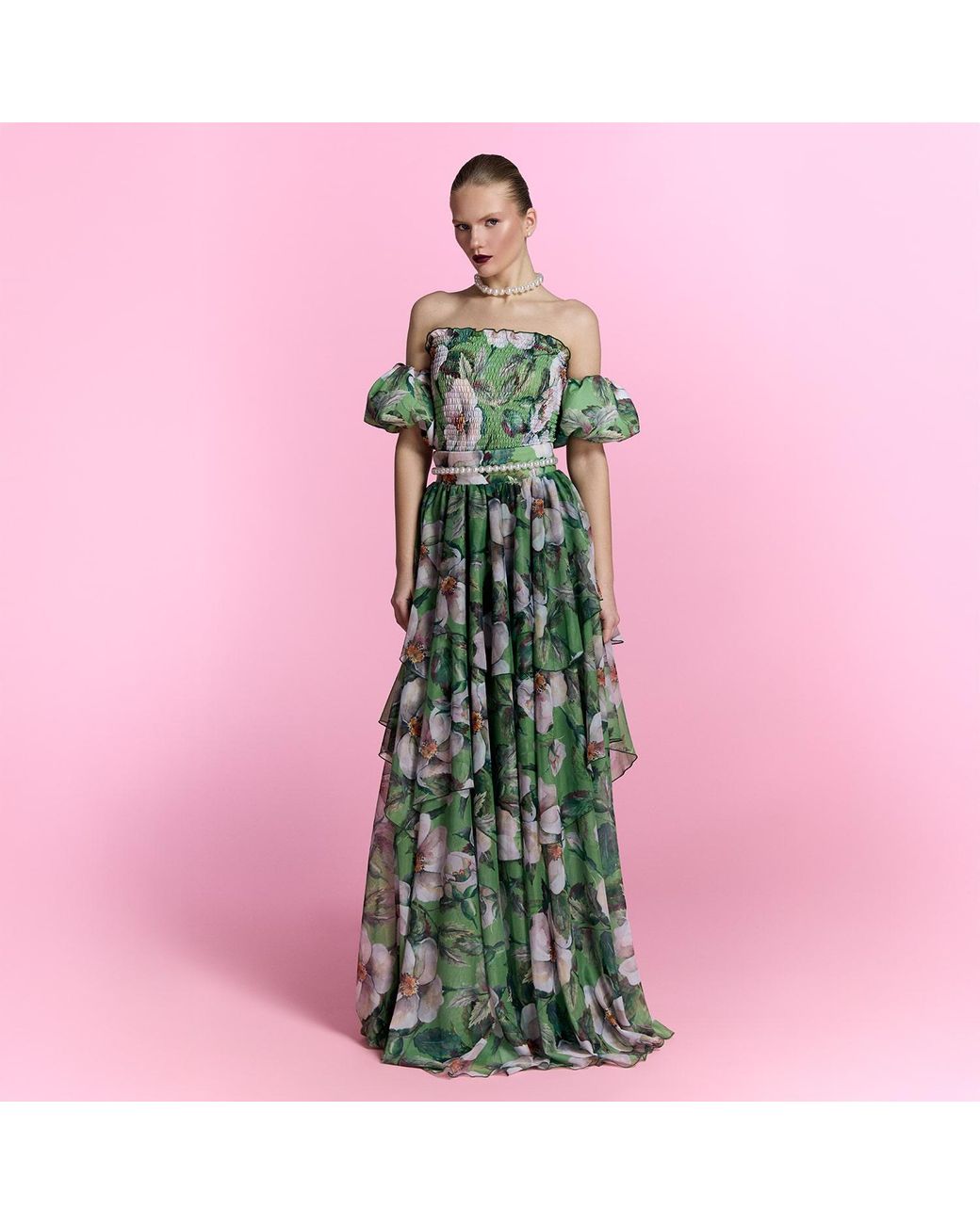 Nur Karaata Green Provence Poème Gown