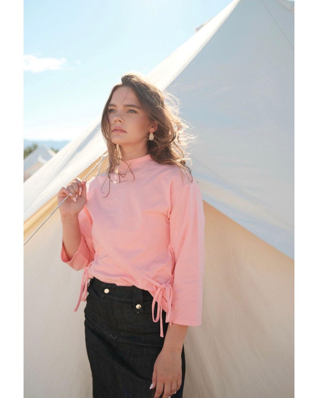 Profile Nyc Pink Basic Tie Tees