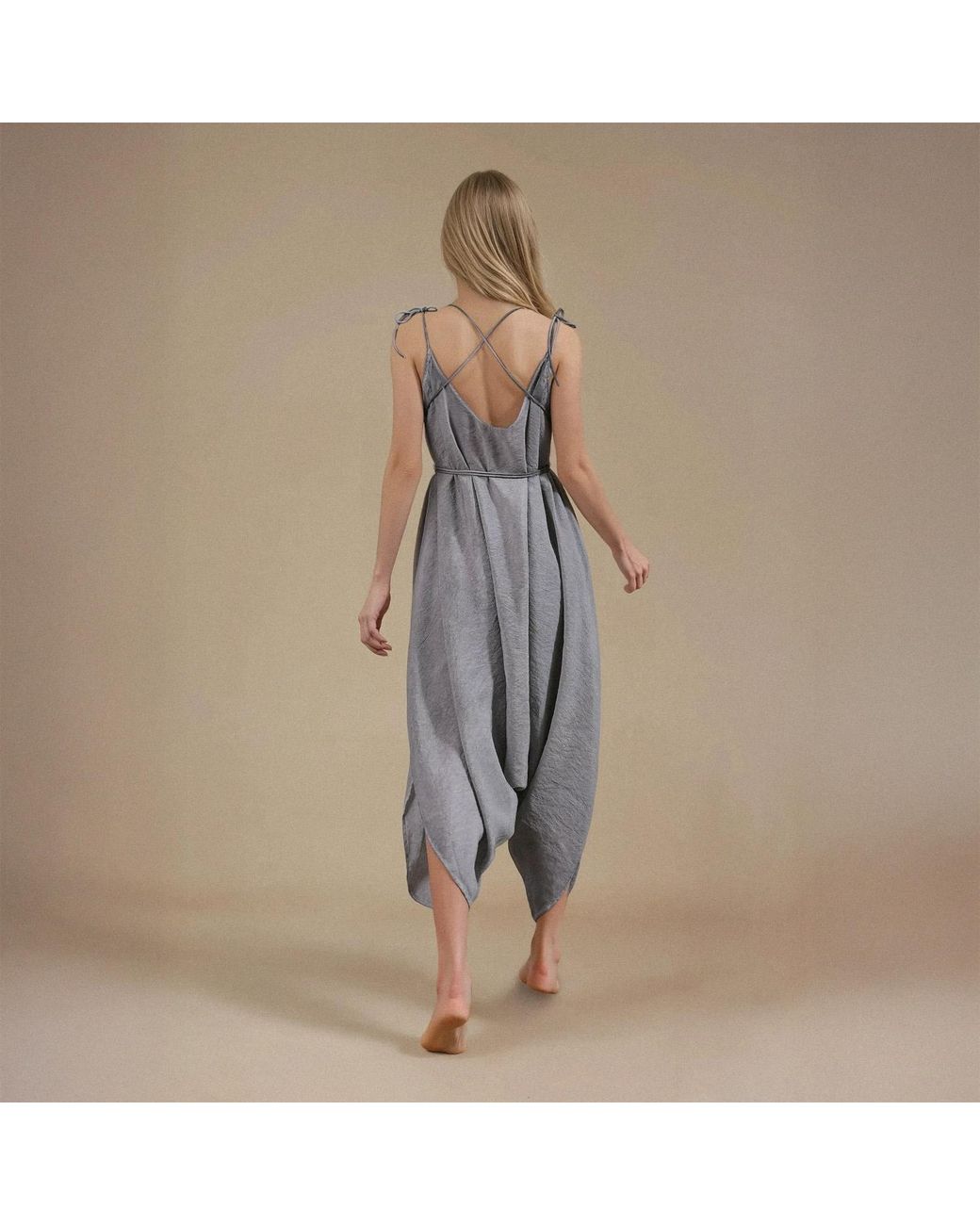 Zhenabia Gray Baris Jumpsuit