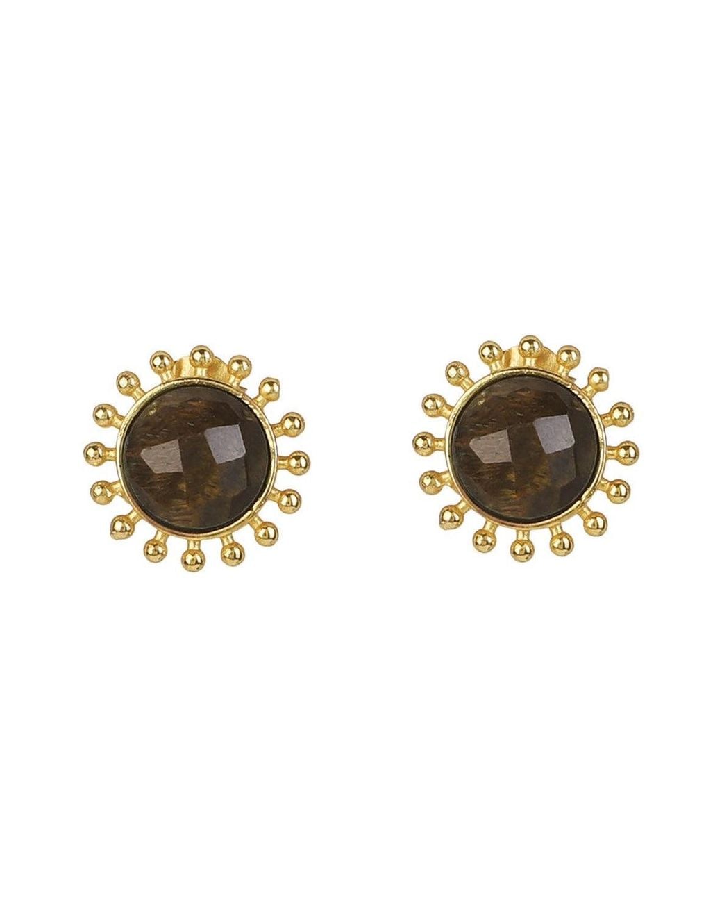Lila Rasa Metallic Tiger's Eye November Birthstone Enhance Decision-Making & Self-Confidence. Jewellery Set: Necklace, Earrings, & Bracelet