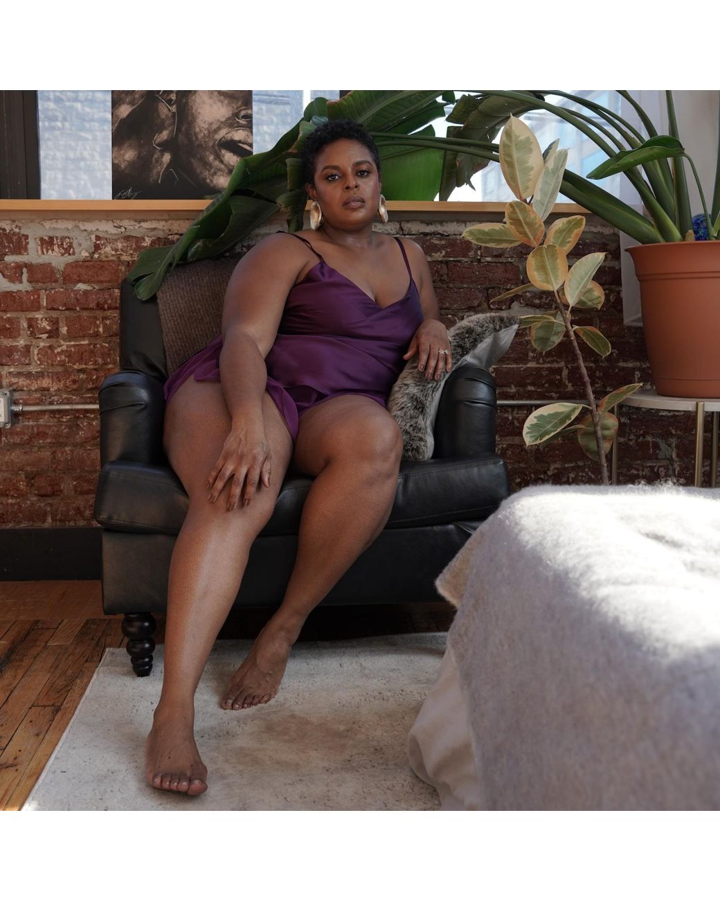 Je Mérite (I Deserve) Purple Silk Chiffon Tap Short