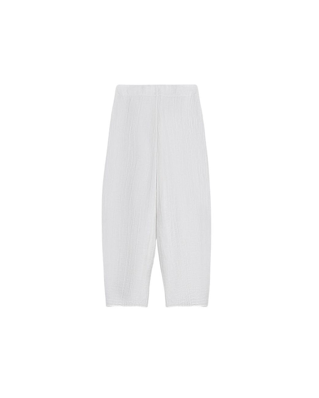 Nocturne White Relaxed Linen Pants