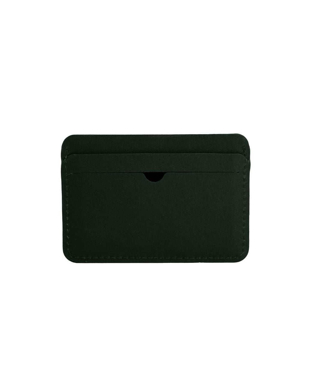 godi. Green Handmade Full Grain Cow Leather Cardholder for men