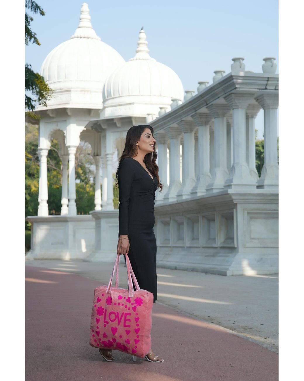 Conscious Yoga Collective Pink Love Suzani Tote