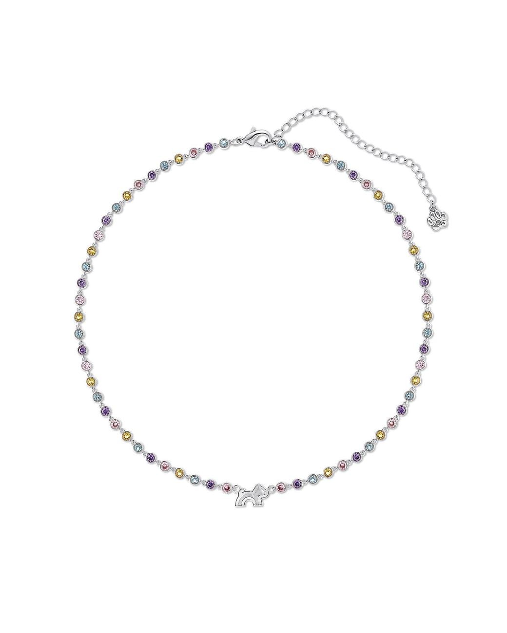 Cloud Haven Metallic Mini Cz Logo Pendant Necklace