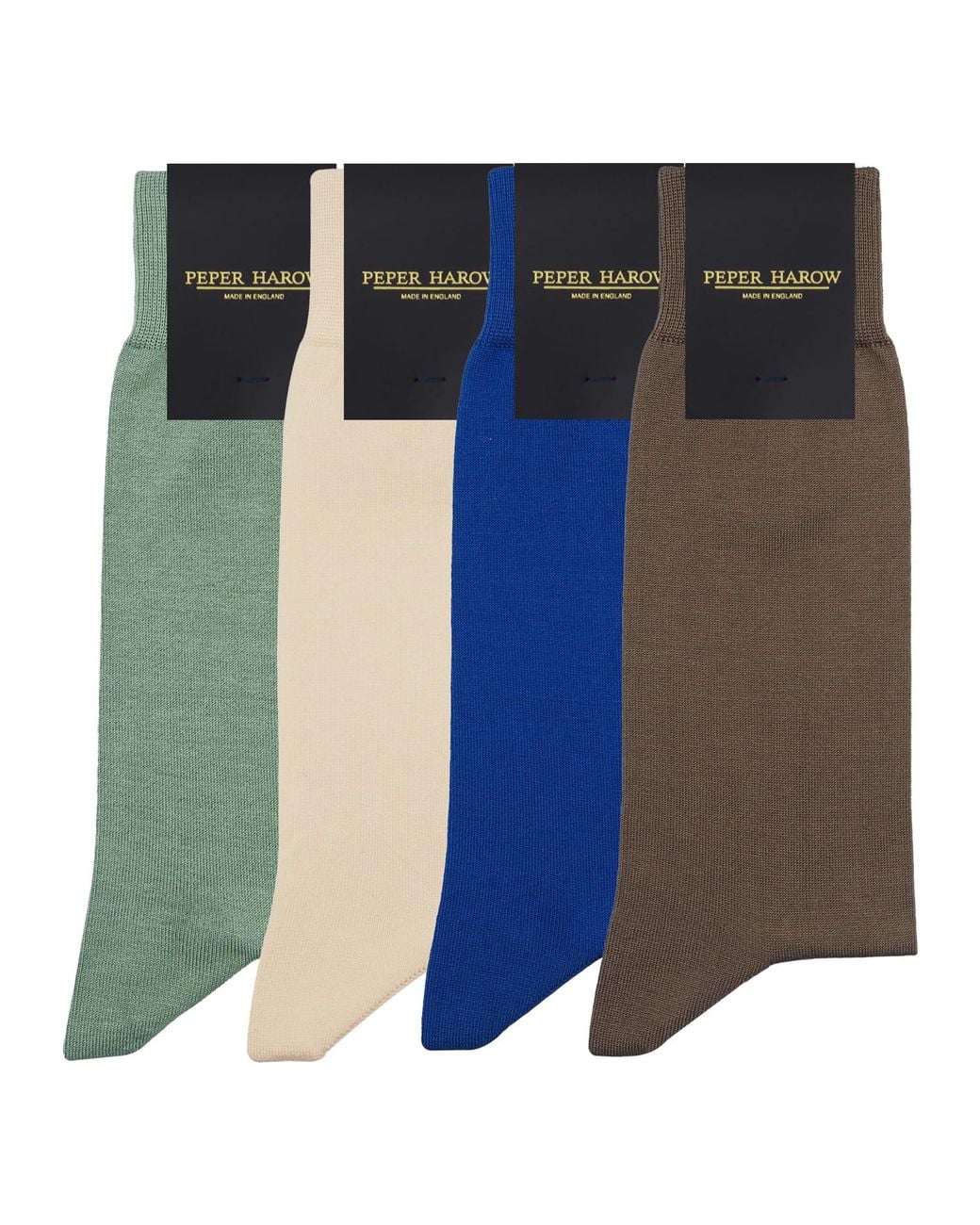 Peper Harow - Made in England Blue Classic Socks Bundle – Autumn for men