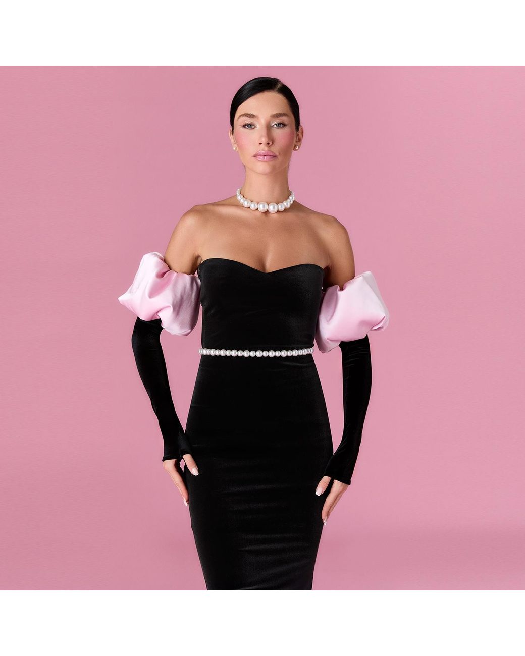 Nur Karaata Black Royal Allure Dress