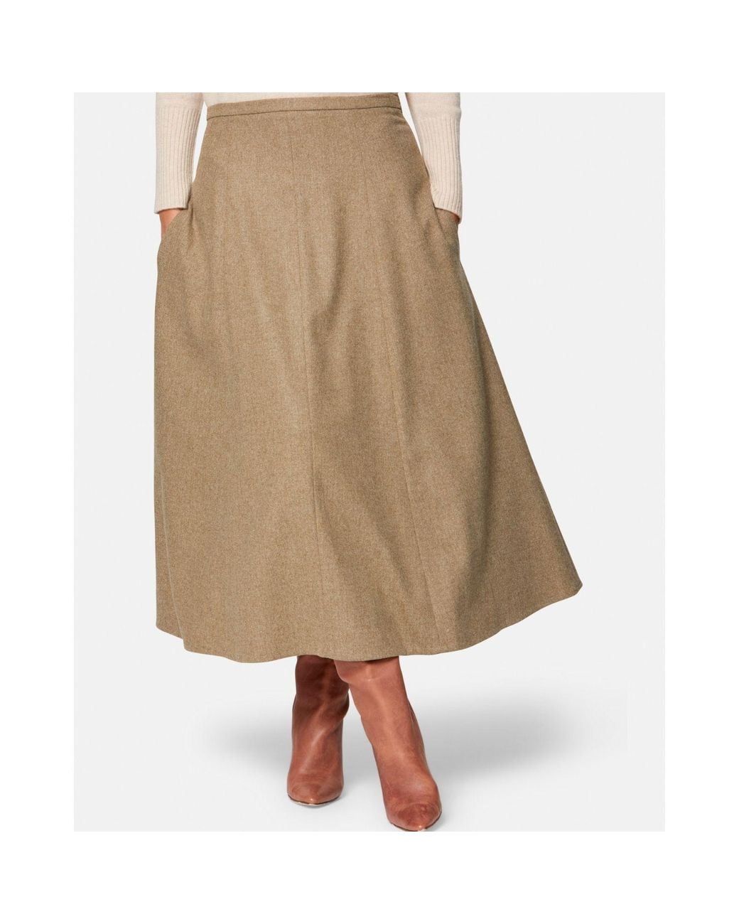 Helen Mcalinden Natural Neutrals Tracey Soft Umber Skirt
