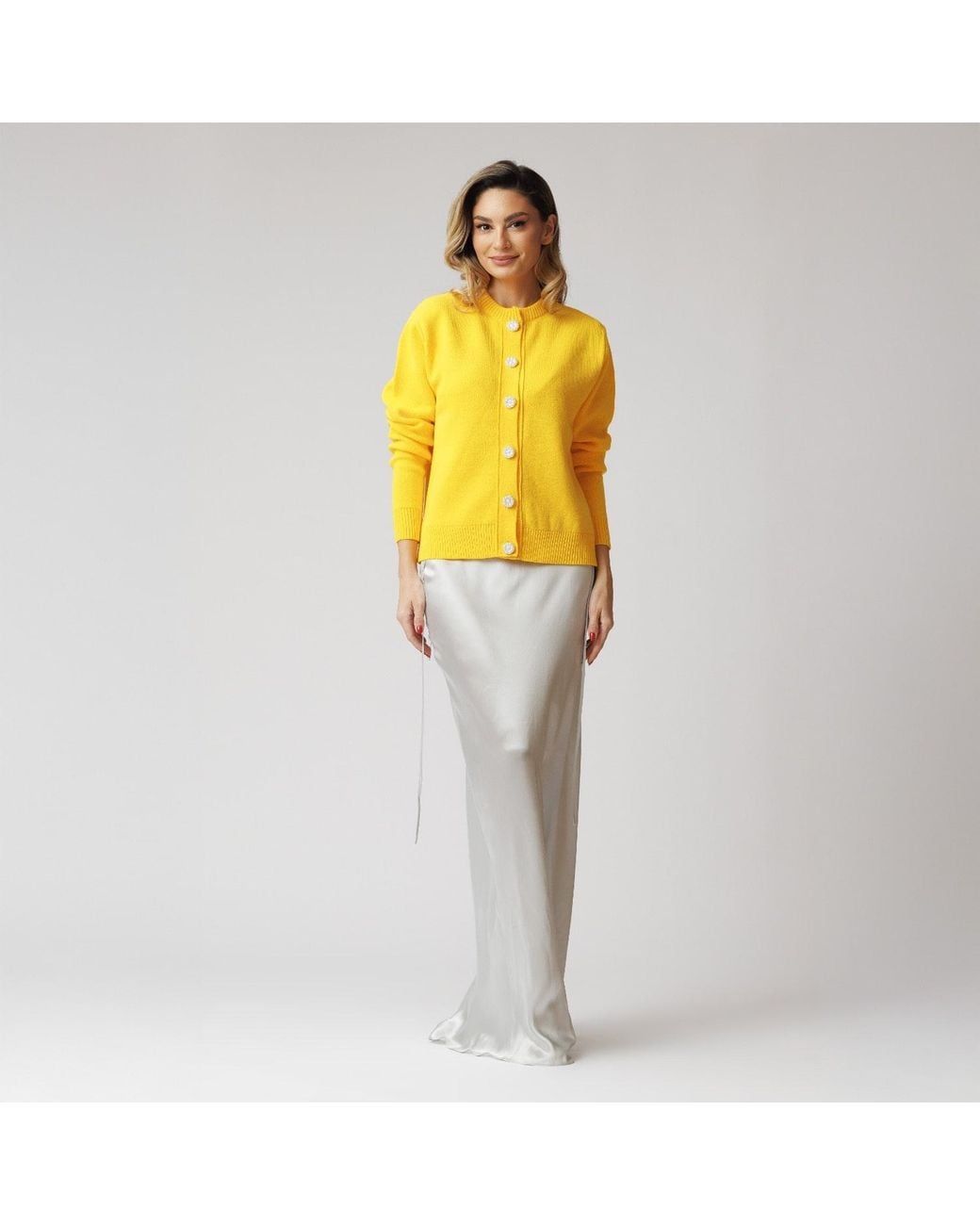 concept A trois Yellow Cardigan