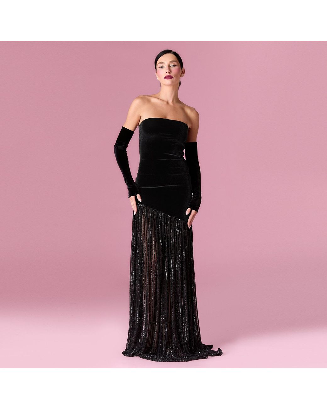 Nur Karaata Black Florence Gown
