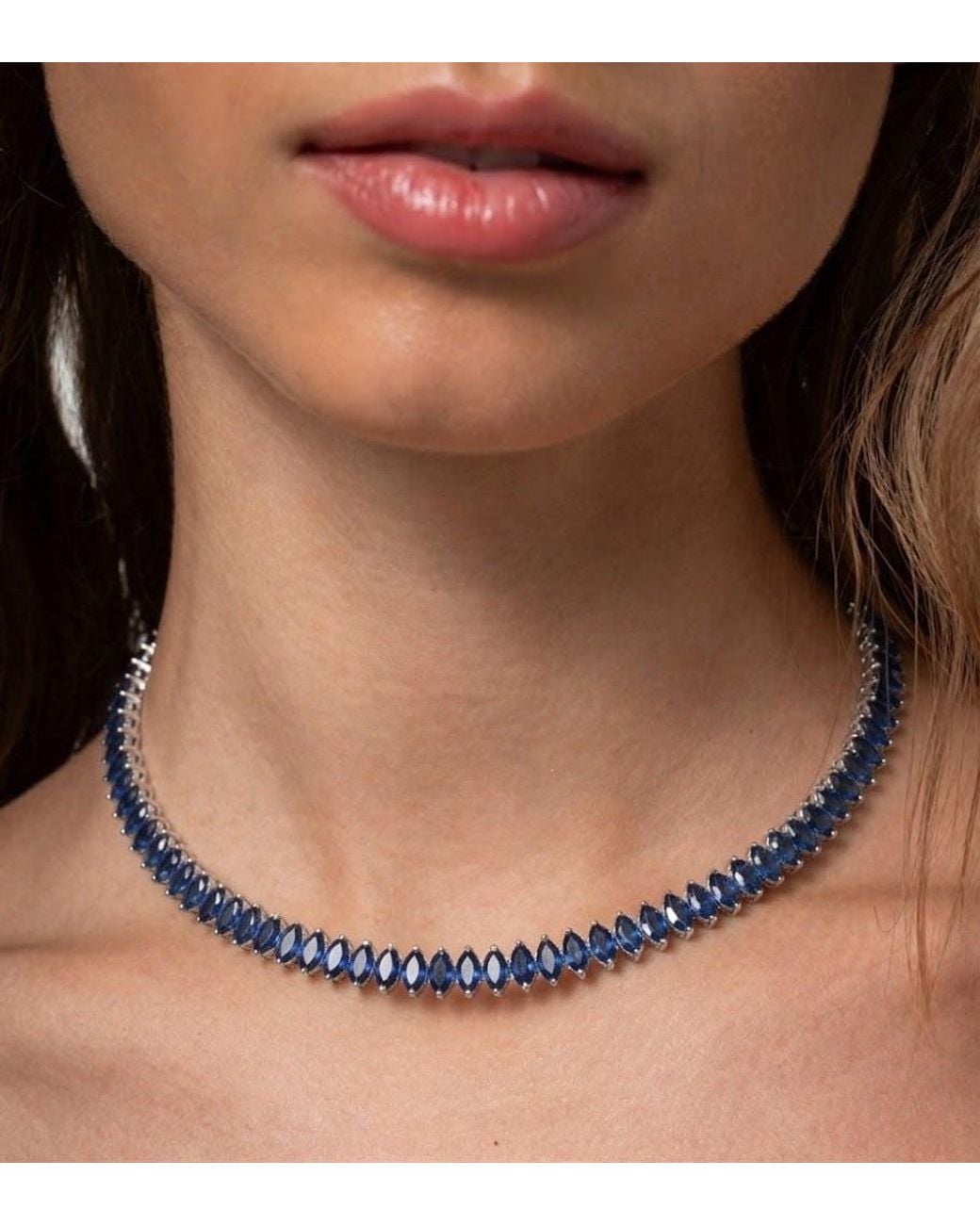Latelita London Blue Marquise Choker