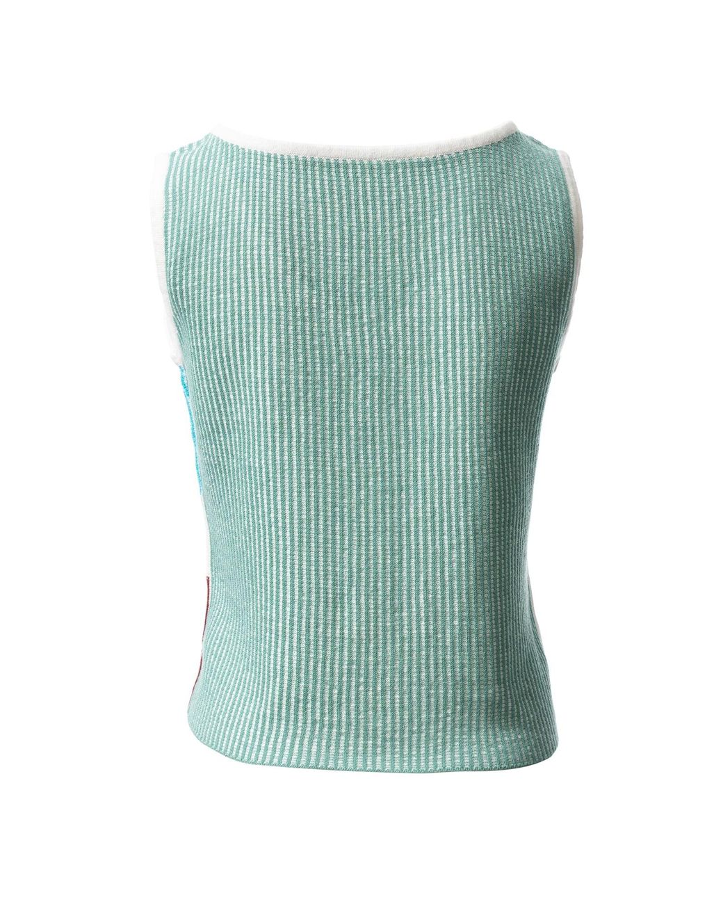 Fully Fashioning Blue India Knit Vest