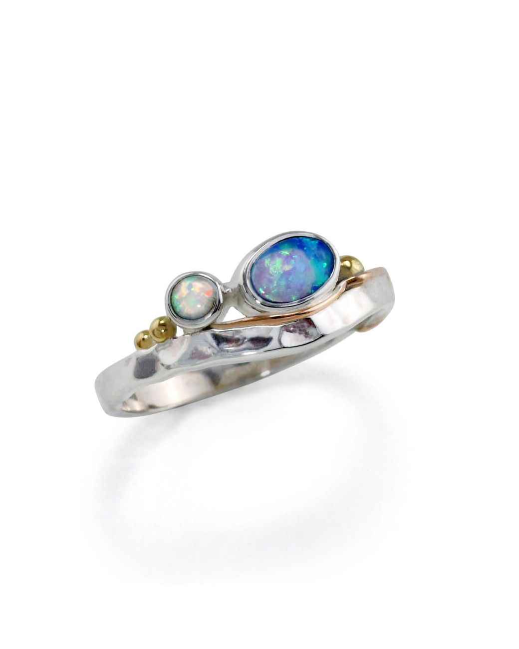 Isla Silver Blue Dainty Opal Ring