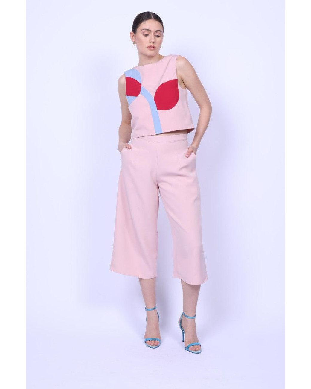 Mary Dickow Pink Nia Cullotes-Baby