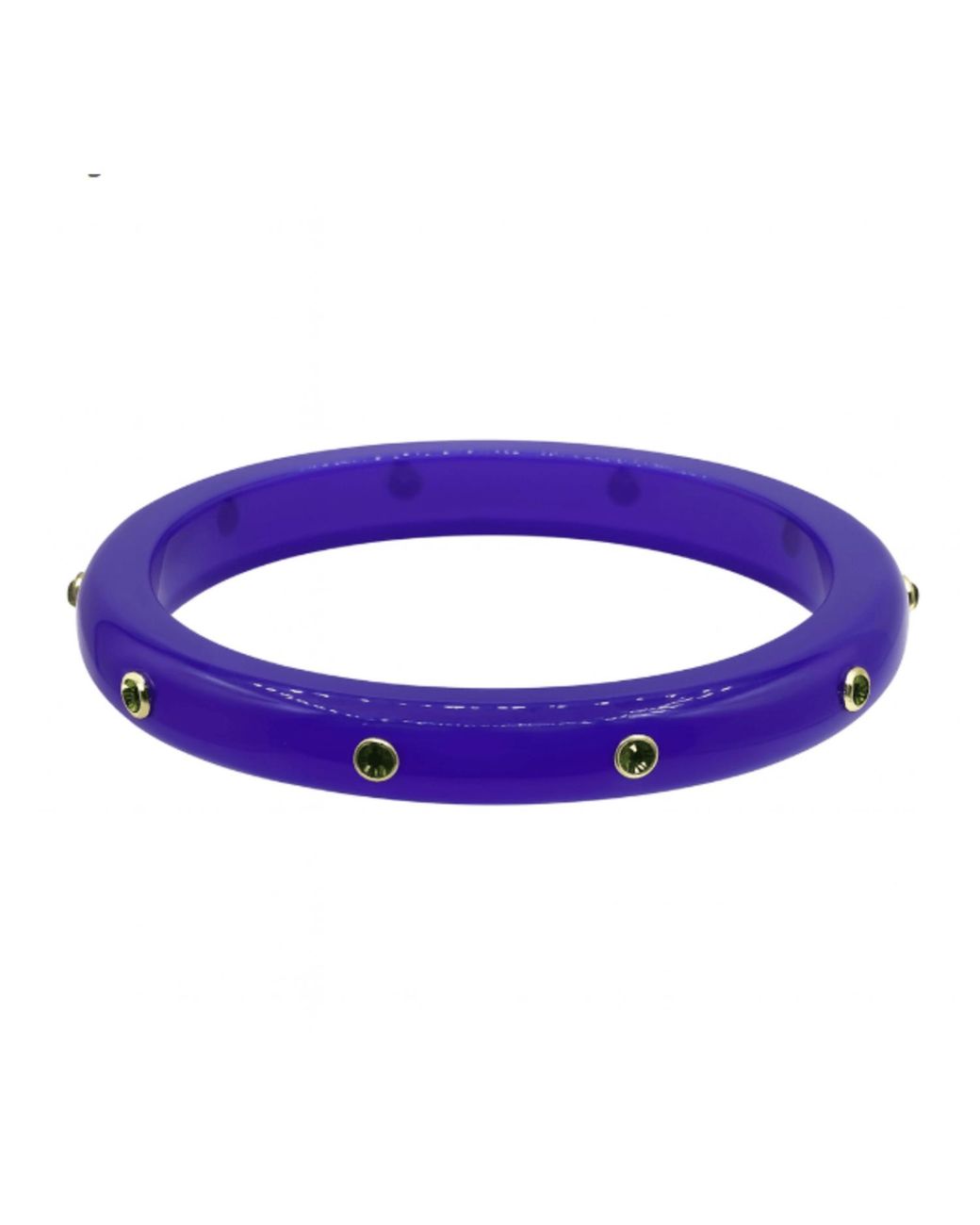 Michael Nash Jewelry Blue Kristen Studded Resin And Stone Bangle