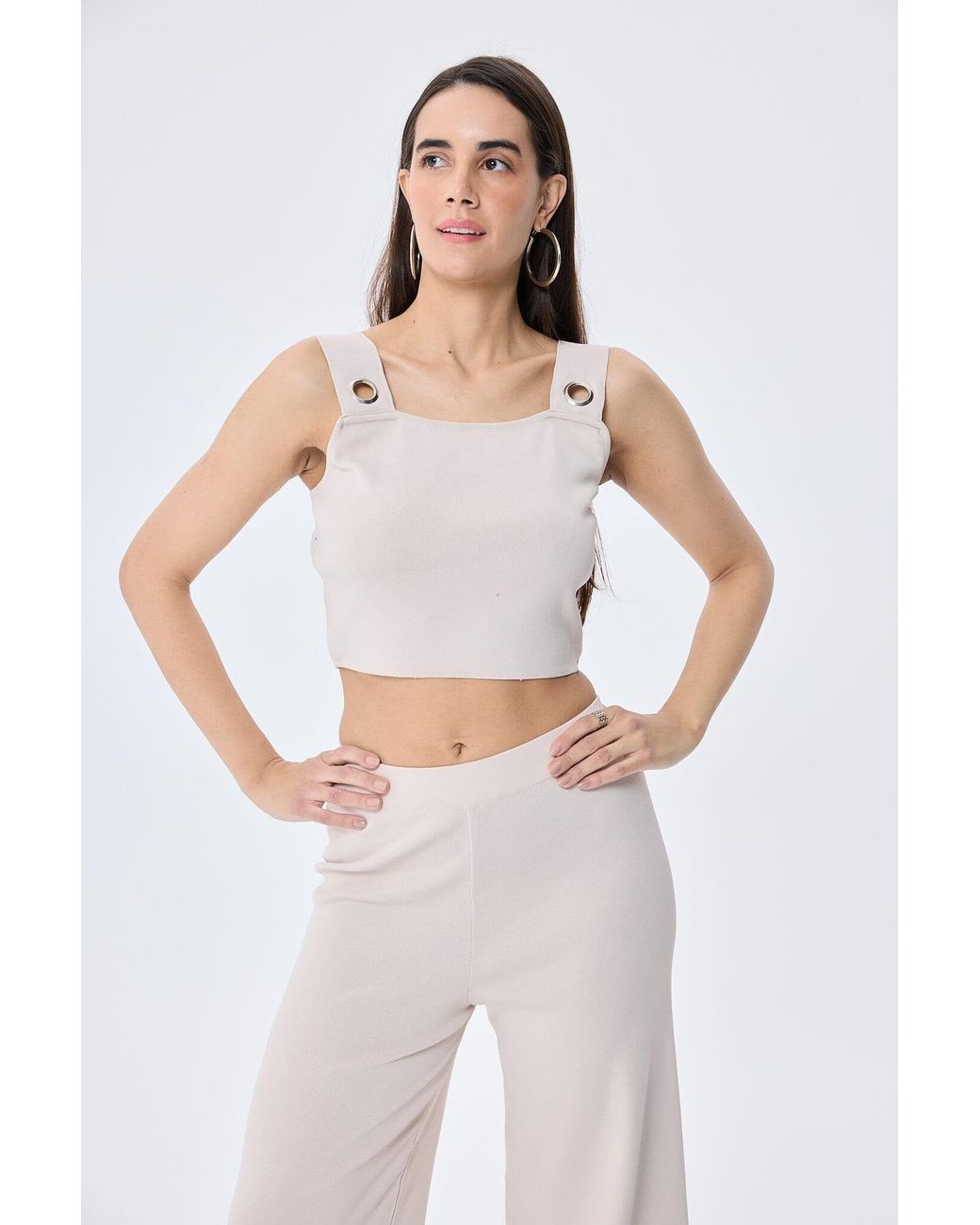 Peraluna Pink Neutrals Martha Knit Bralette