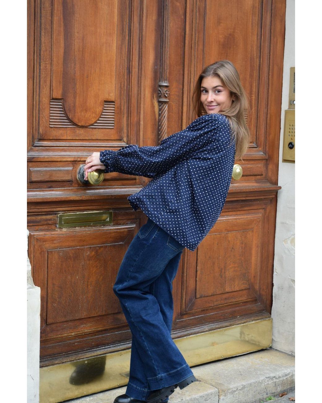 Mind Traveler Blue Nina Blouse