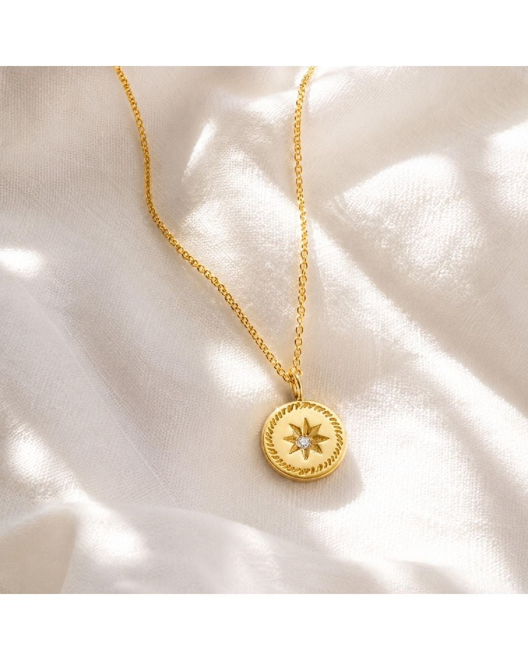 Posh Totty Designs Metallic My Guiding Star Diamond Birthstone Necklace