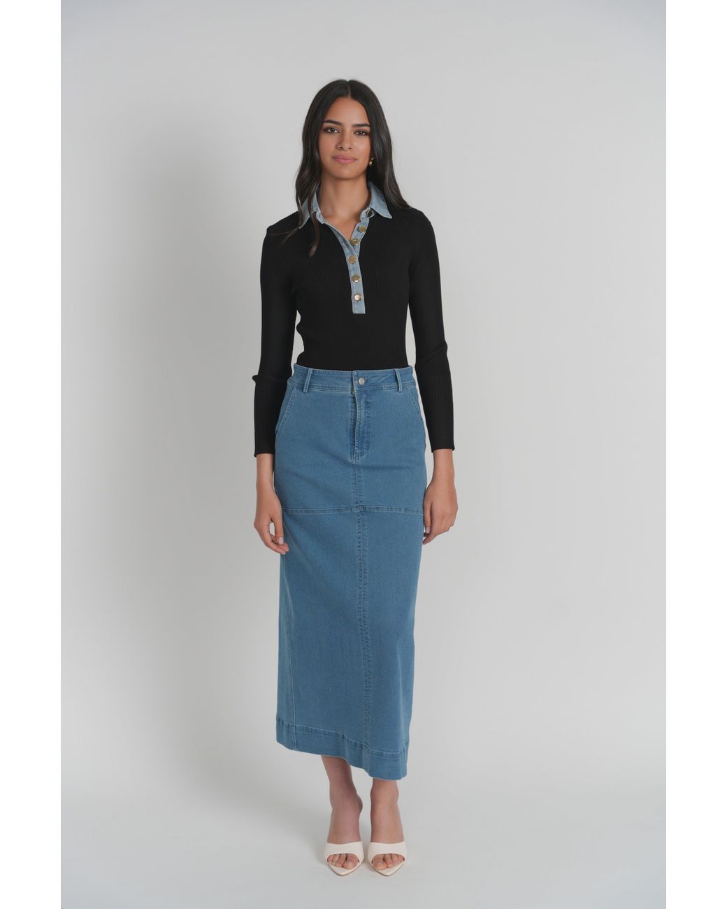 Luum Black Salina Top