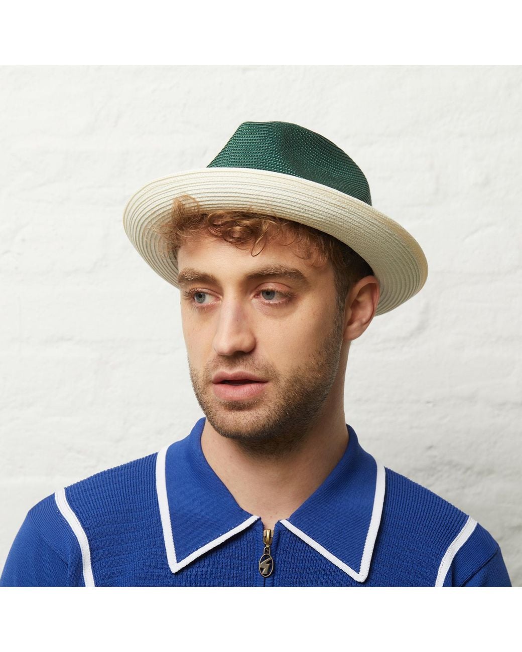 Dasmarca Hats Green Dasmarca Florence Emerald Summer Two Tone Crushable Hat for men
