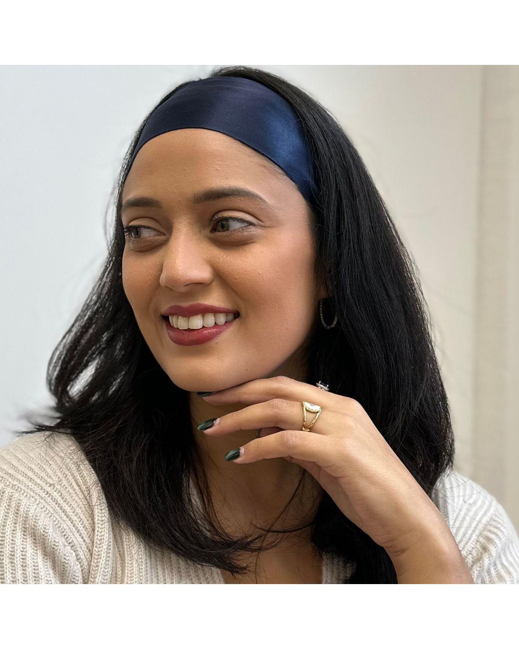 Sylk Blue Silk Headband
