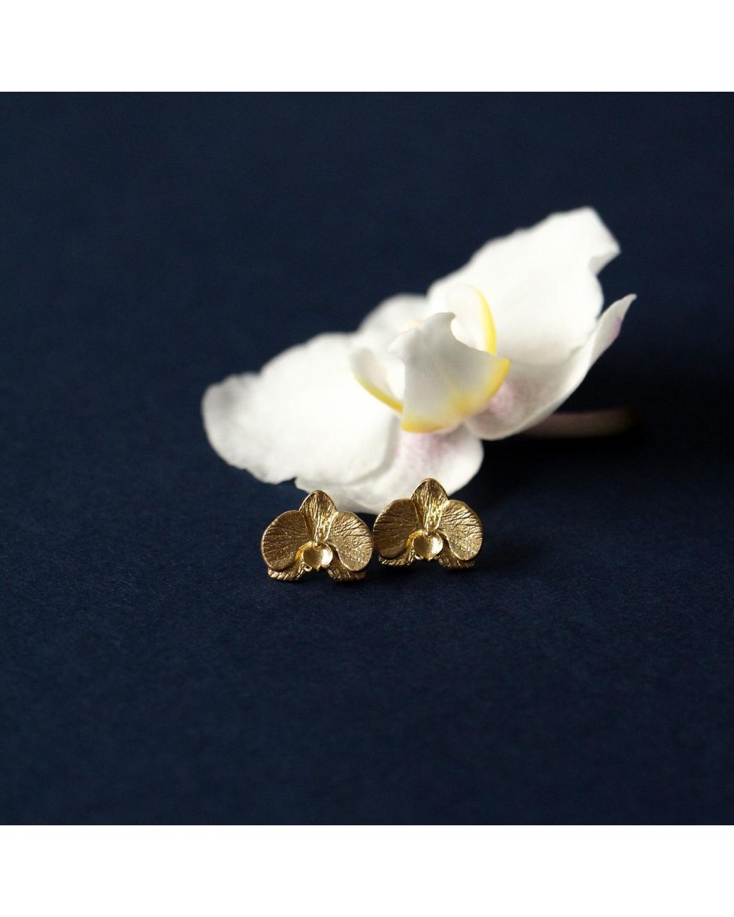 Agora Jewellery Metallic Orchid Earrings