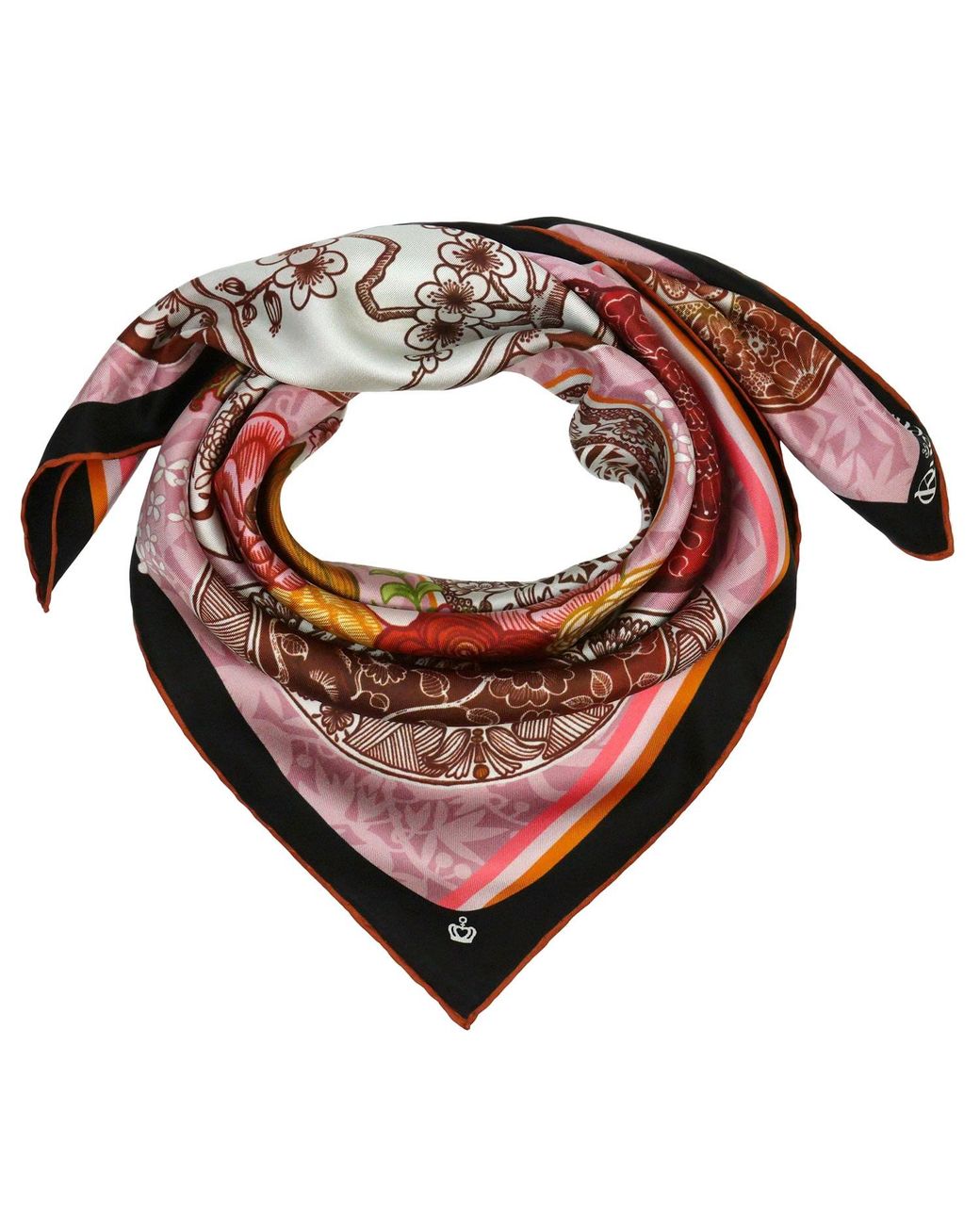 Kueen Pink Neutrals Silk Scarf