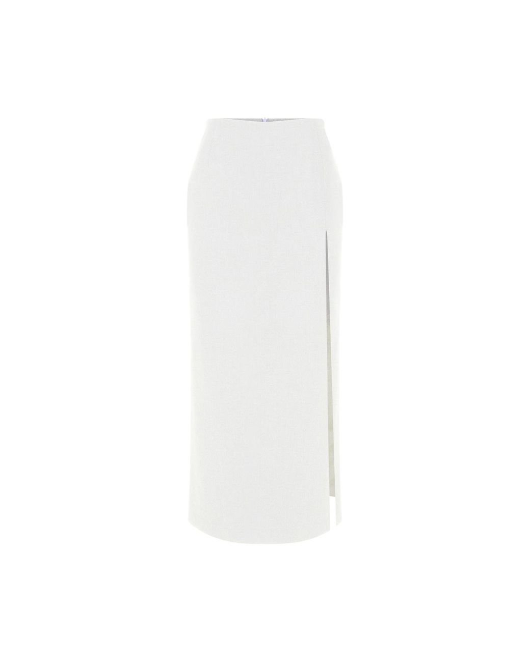 NAZLI CEREN White Lea Maxi Skirt