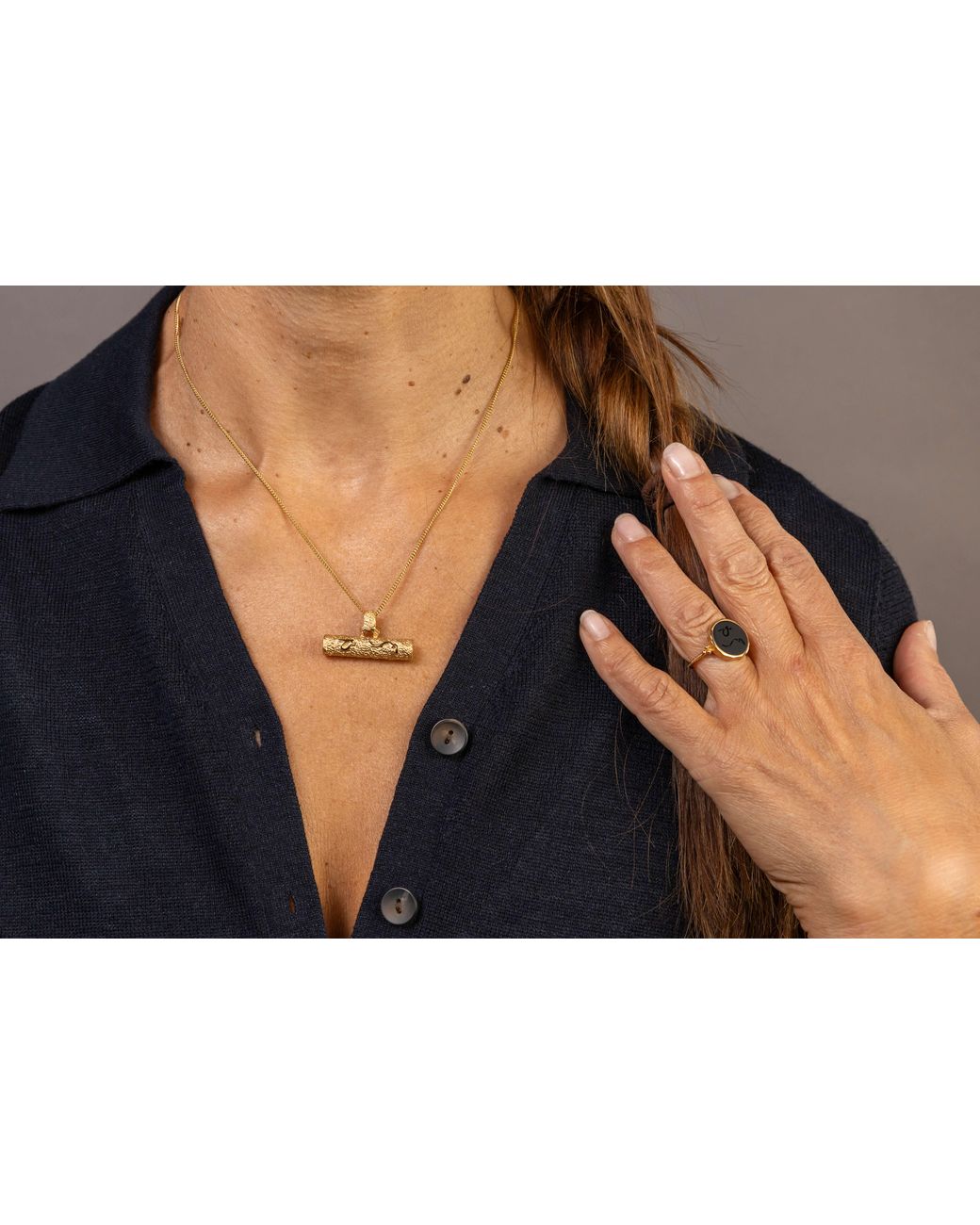 Claire Hill Designs Black Difficult Onyx Ring