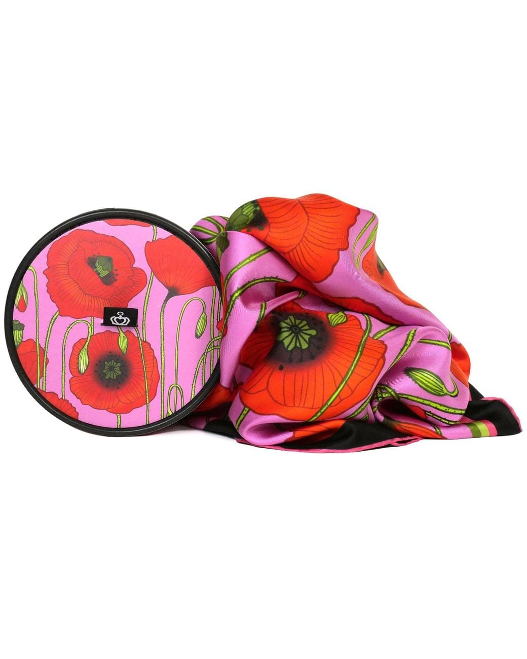 Kueen Red Silk Scarf