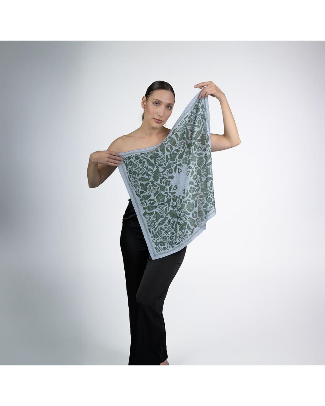 Silk&Soul Blue Bird Scarf