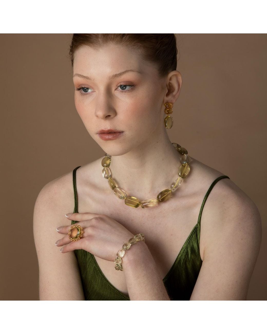 Bounkit Metallic Terra Earrings Pierced