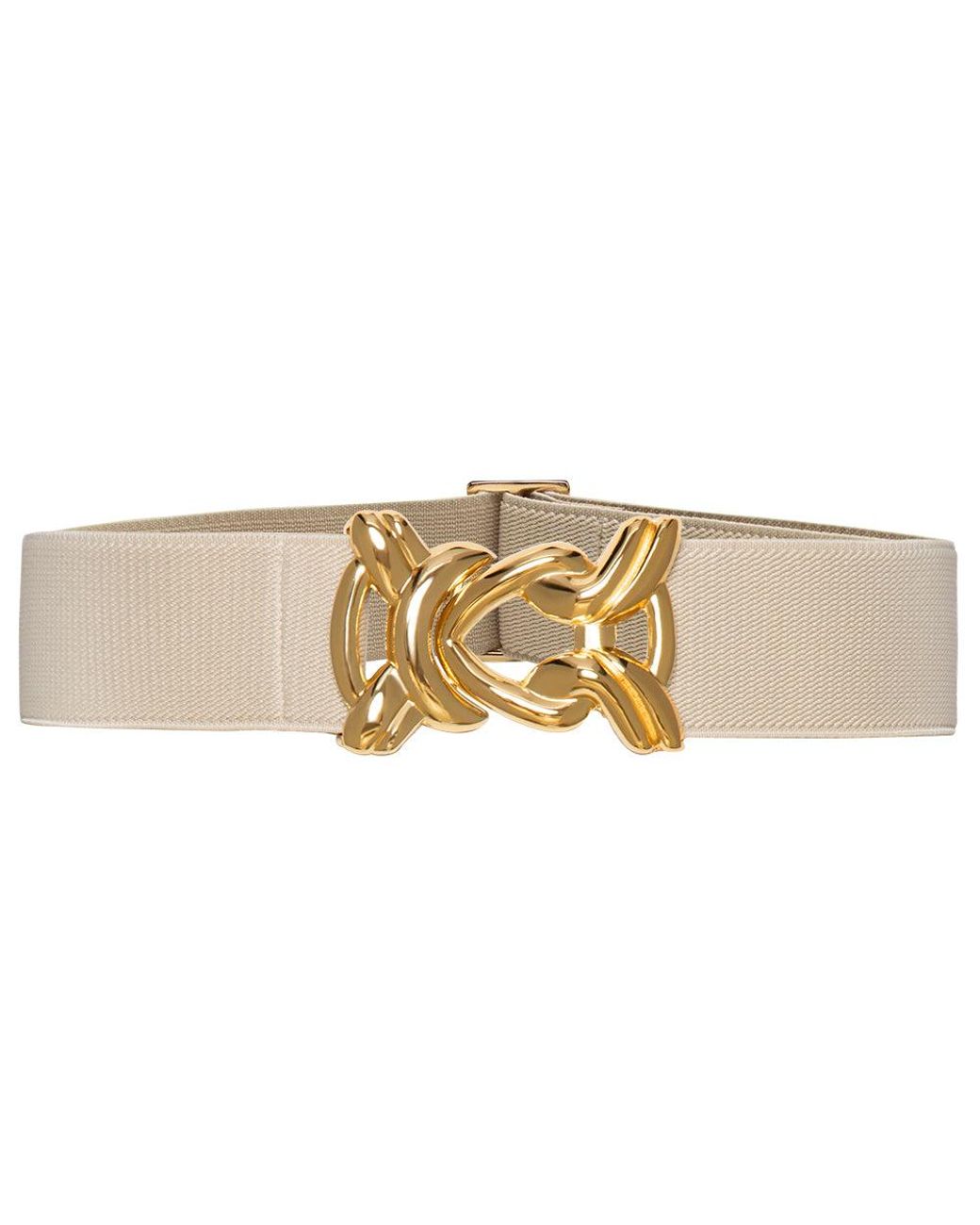 BeltBe Natural Stretch Belt With Metal Knot Buckle