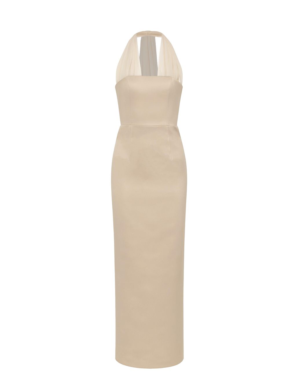 NAZLI CEREN Natural Clarine Long Dress