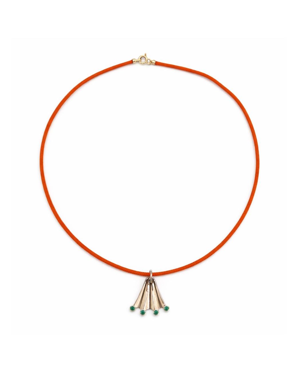 Pearl Code Red Italian Cord With-Plated Clasp