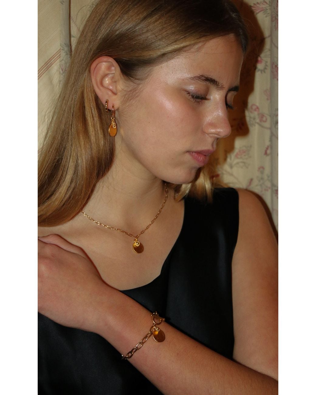 Iris London Metallic Mala Earrings