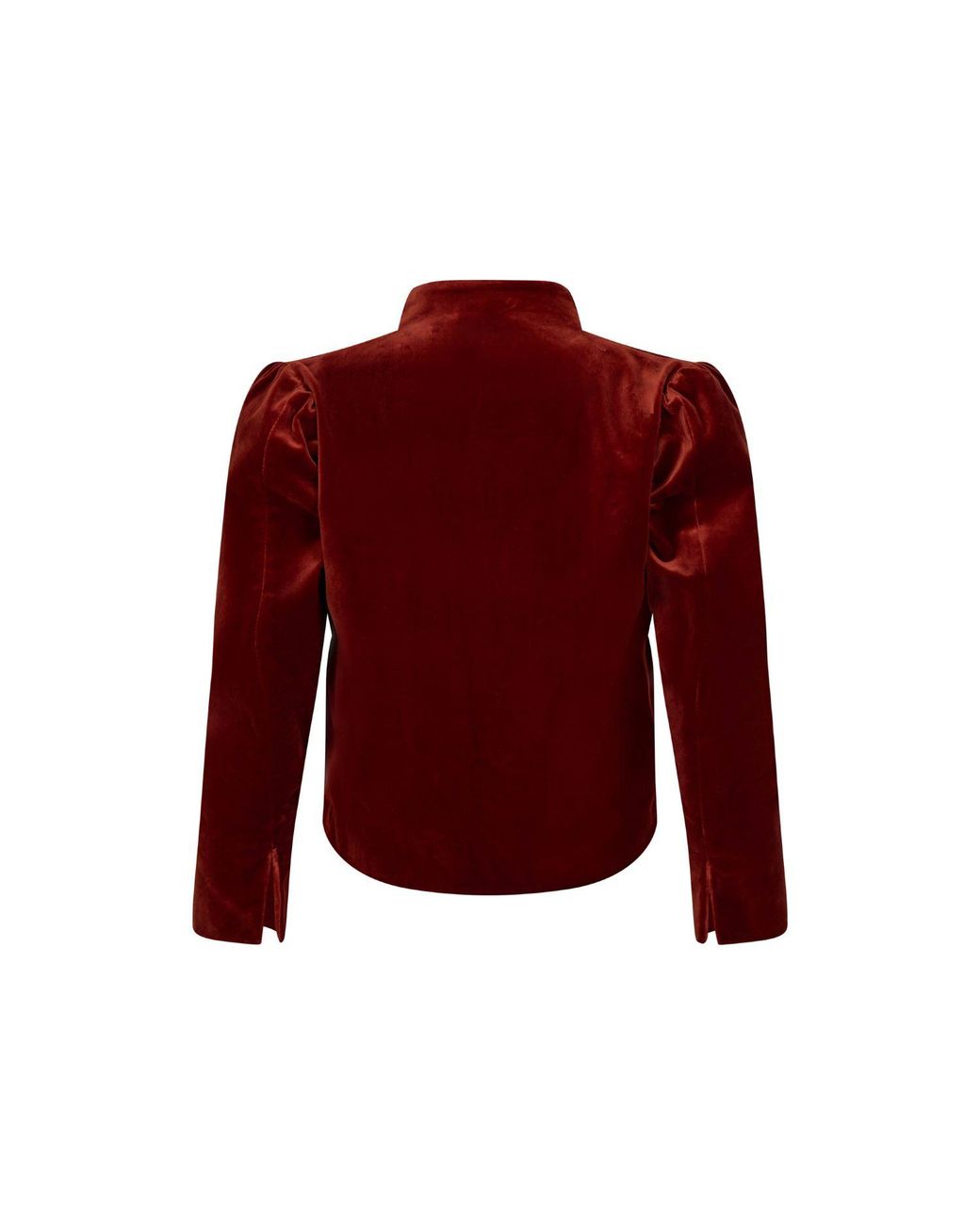 NUMBAT Red Eliza Velvet Bolero Coat - Wine