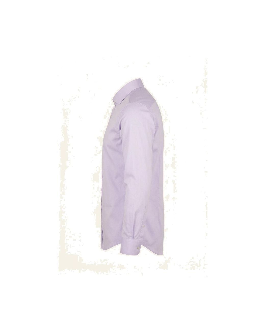 Ron Tomson Purple Pure Cotton Spread Collar Fitted Dress Shirt for men