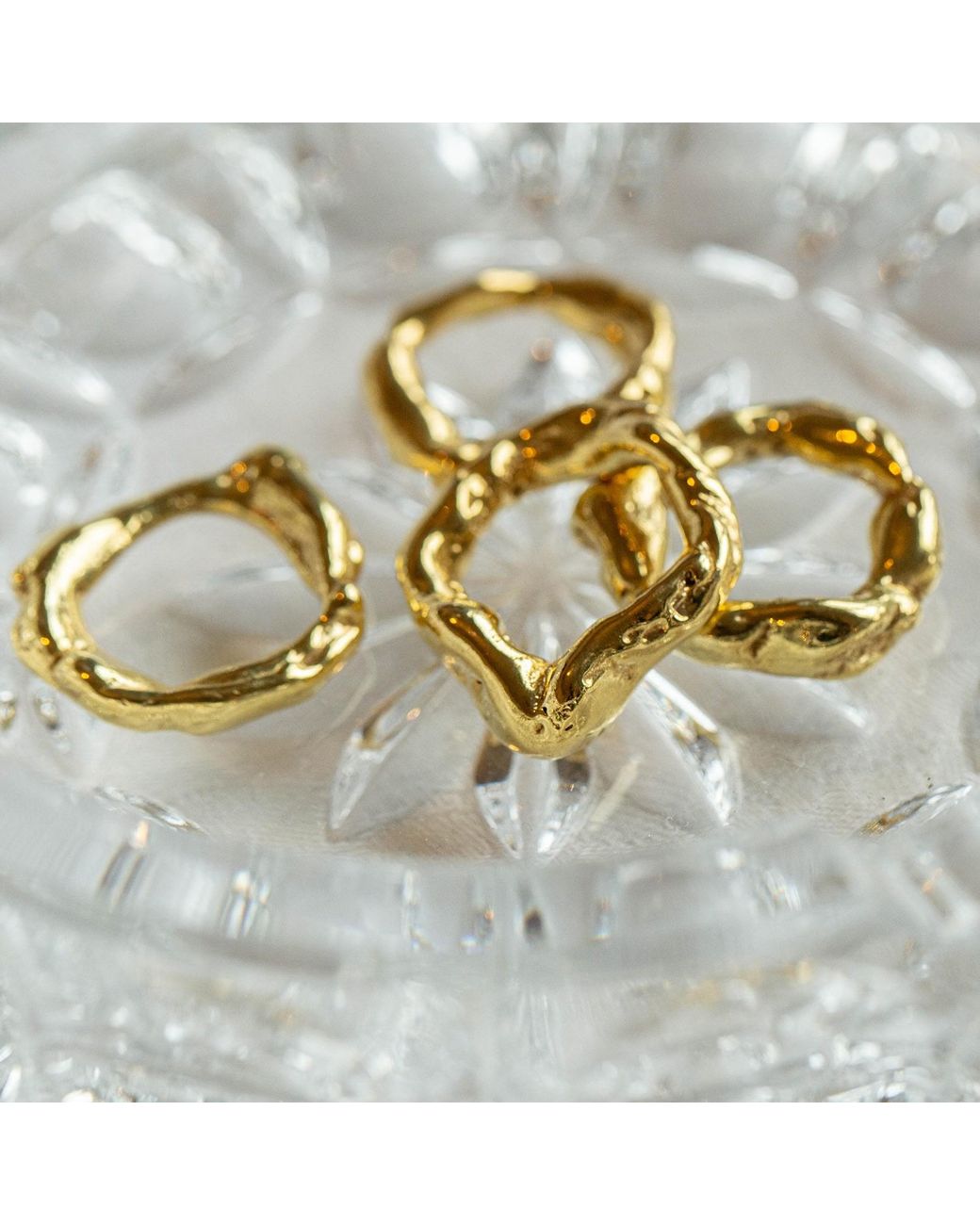 EVA REMENYI Metallic Talisman Flow Ring