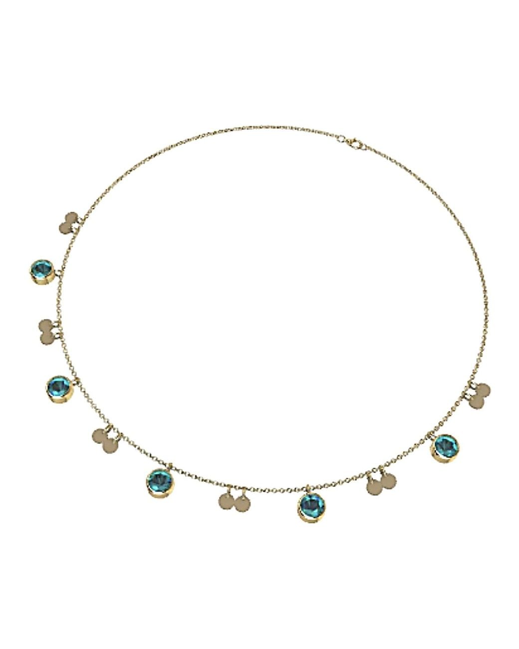 Milchee Metallic Droplets Necklace
