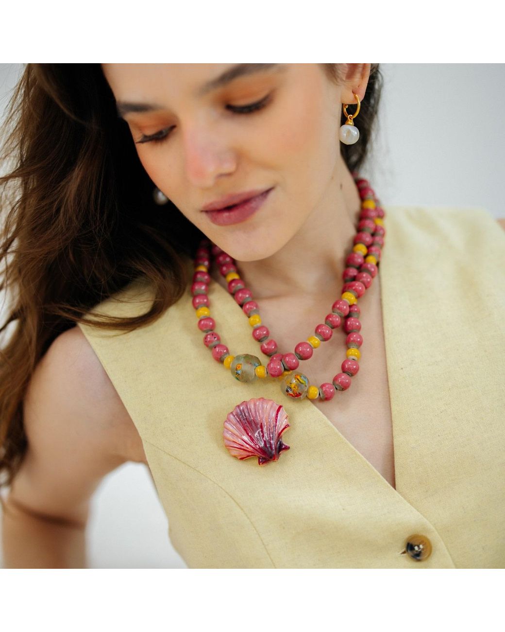 Sunset Magic Studio Red Coral Shell