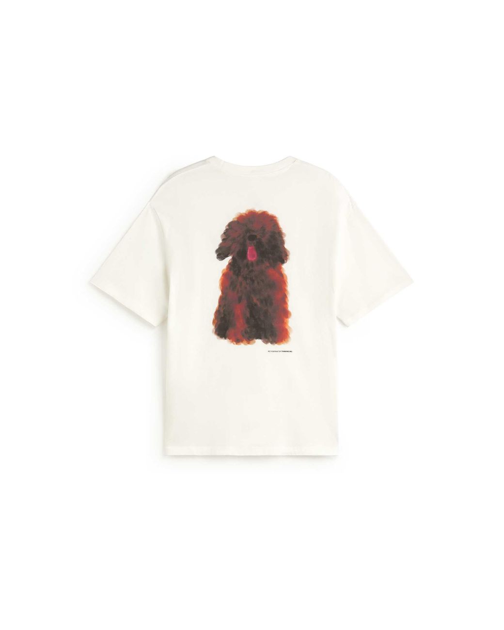 Thinking Mu White Pet Portrait Aaron T-Shirt for men