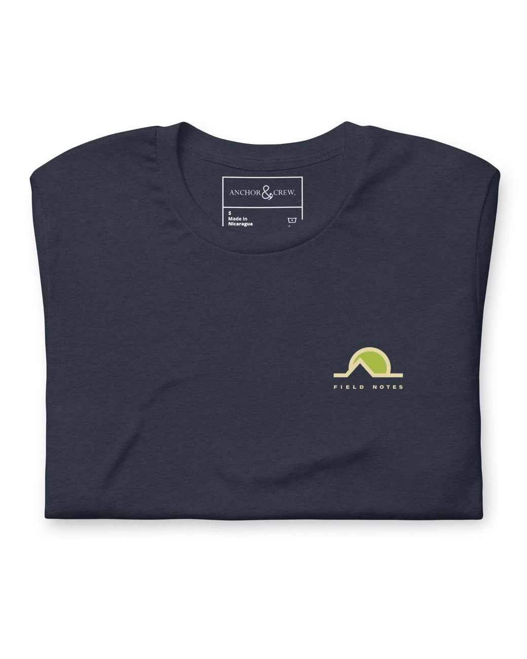 Anchor and Crew Blue Four Field Notes Organic Cotton T-Shirt