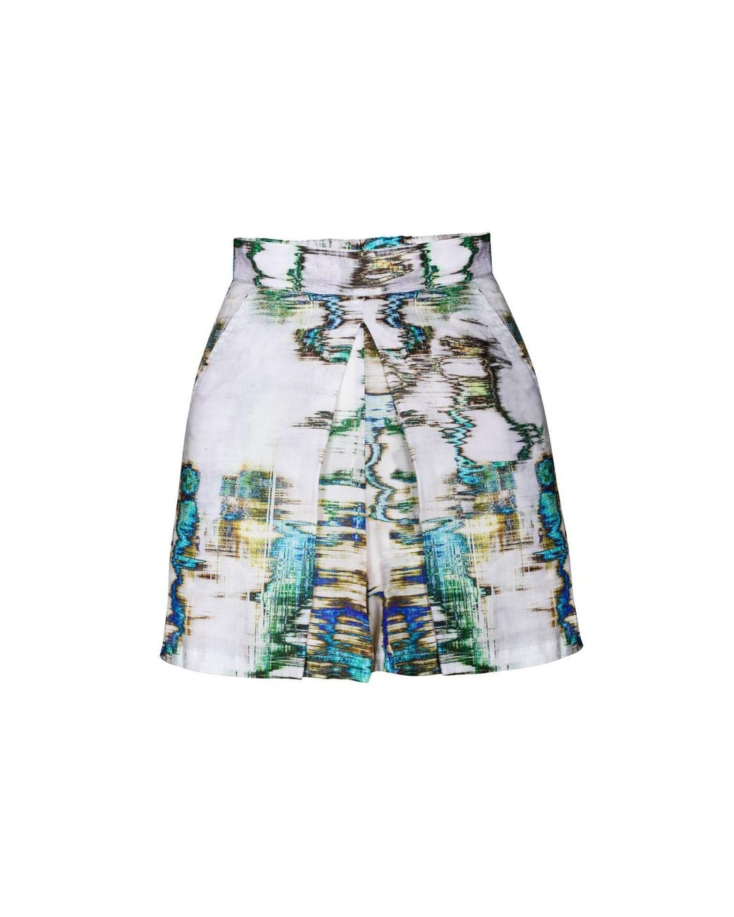 carlton jones Blue Cyclades Pleated Short