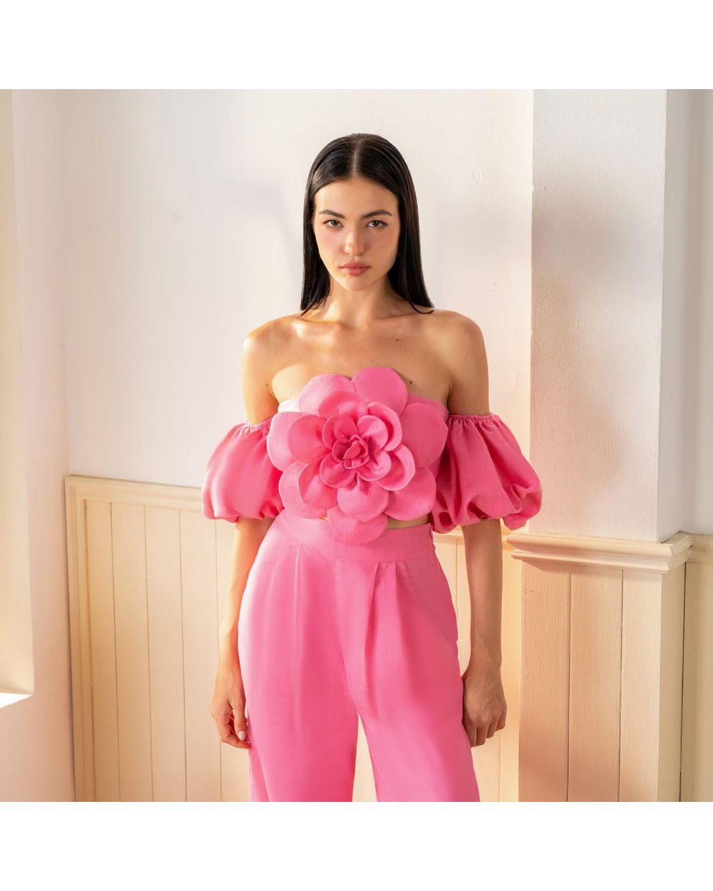 Yumi Kim Pink Keira Linen Top