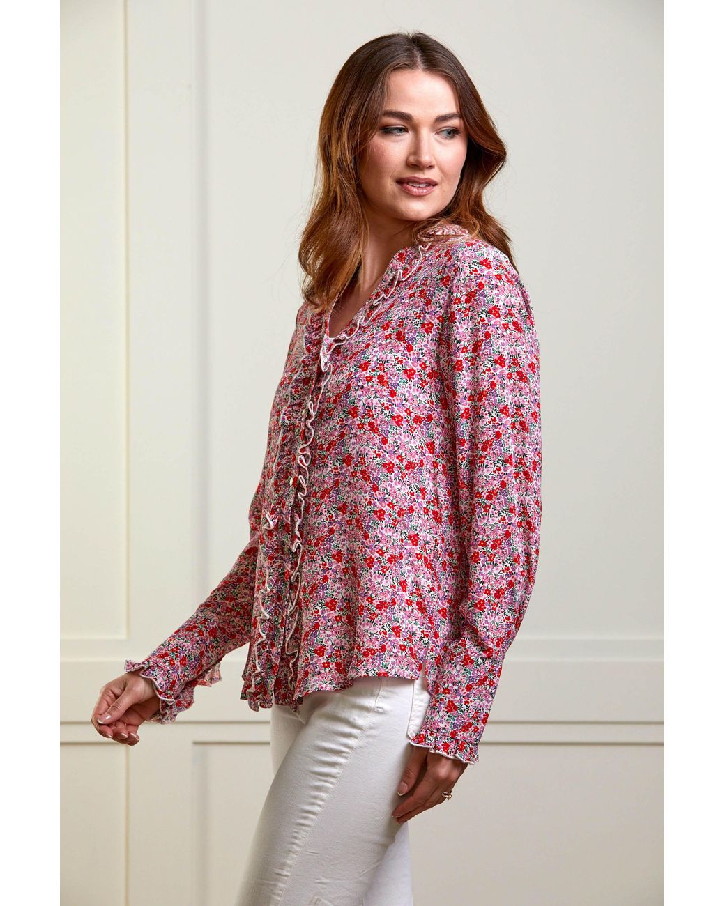 Guinea London Pink Floral Print Shirt
