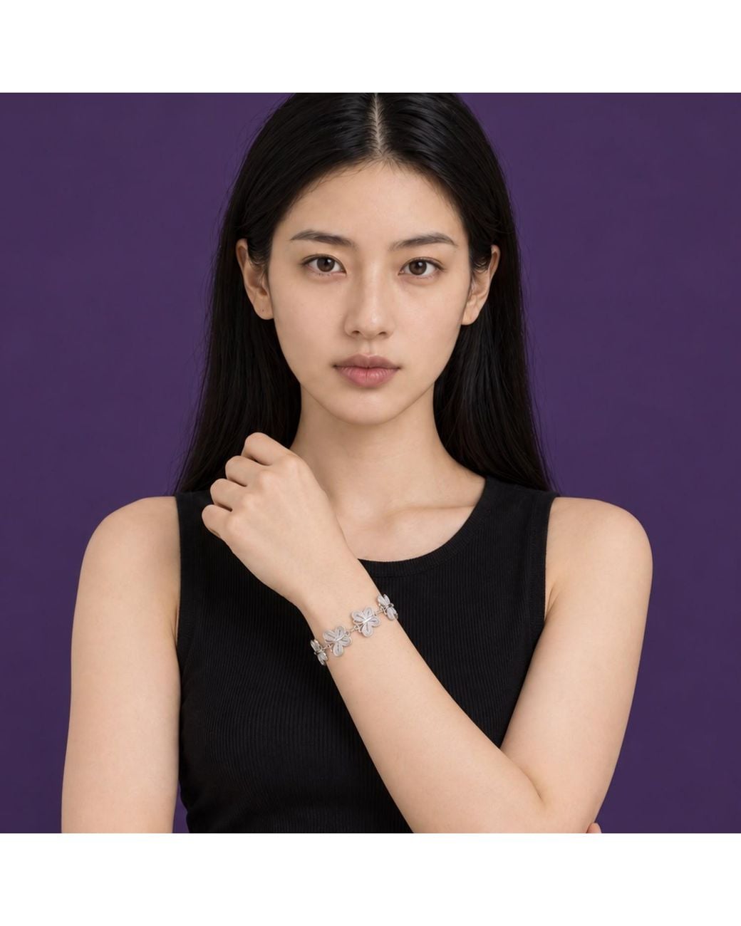 Yieon Metallic Butterfly Fine Filigree Bracelet
