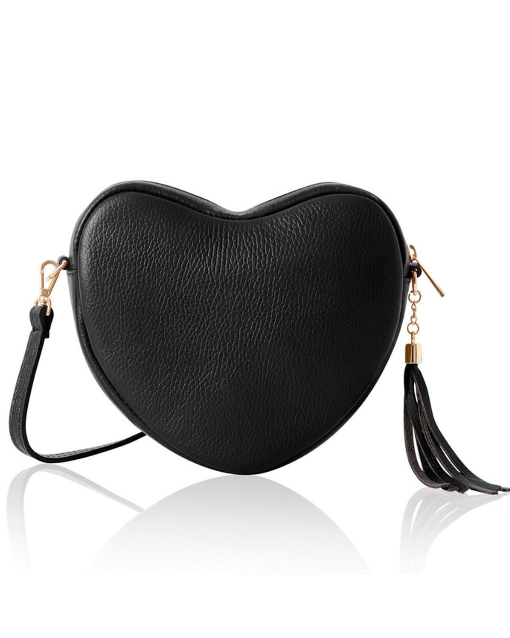 Betsy & Floss Black Venice Heart Bag
