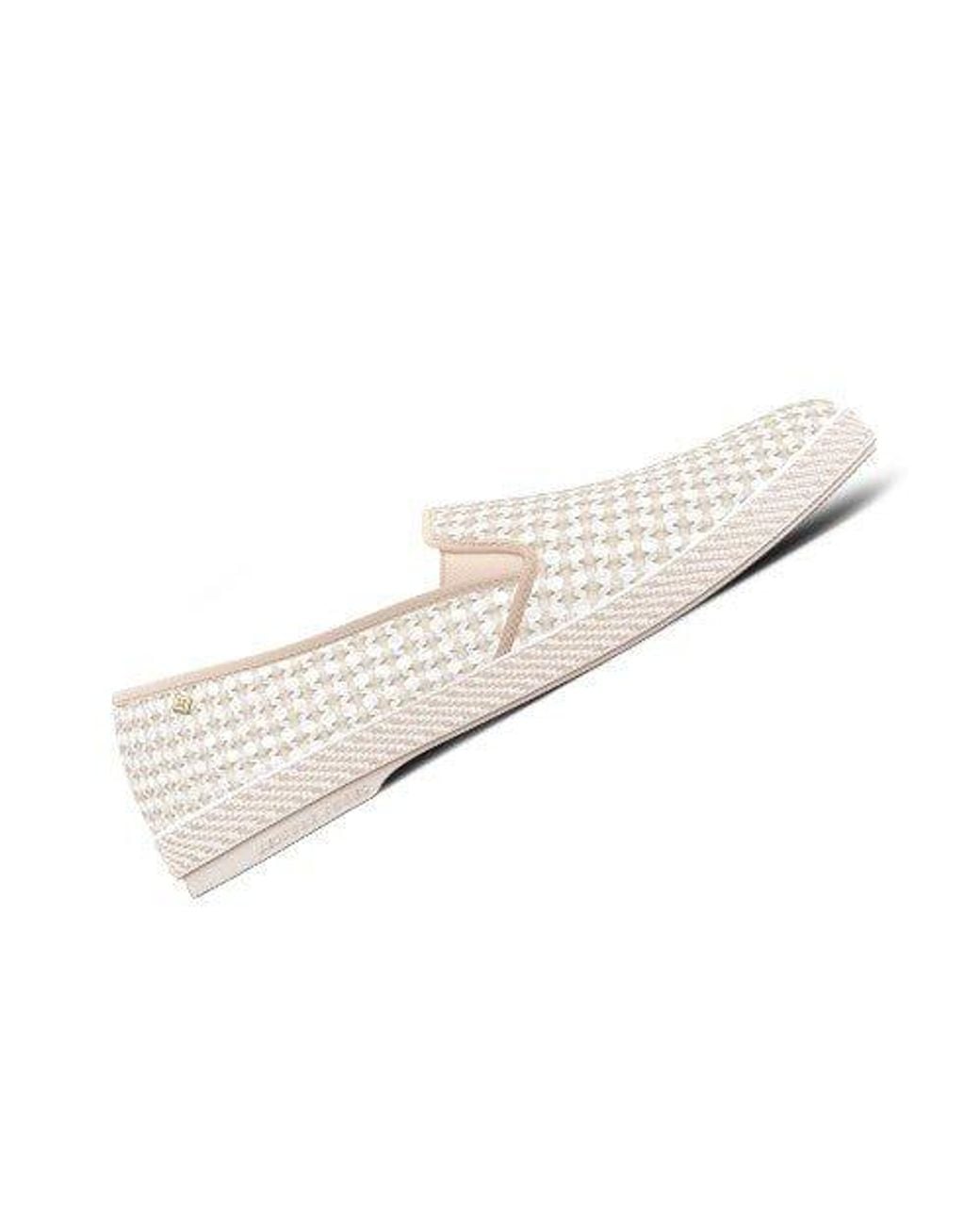 Rivieras White Classic Woven Cotton Slip-On Loafer
