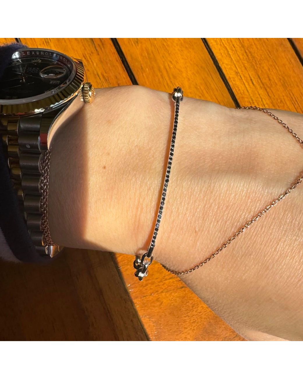 Ecce | Artisan Diamonds Metallic 14Ct Diamond Chain Bracelet